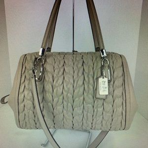 Madison Gathered Chevron Madeline Satchel 25985